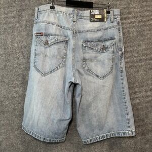 Vintage‎ Y2K South Pole golden tab baggy Denim jort Shorts Size 36